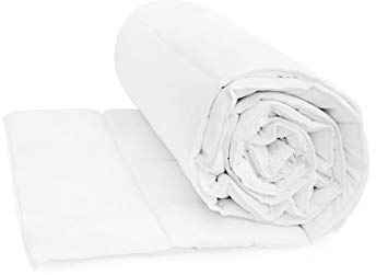 Mister Sandman Bettdecke 200x200 cm Sommerbettdecke Ökotex 100 Mikrofaser Waschbar weißer Bettdecke