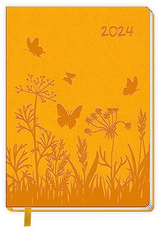 Trötsch Taschenkalender A6 Soft Touch Blumen 2024: Soft Touch Terminkalender