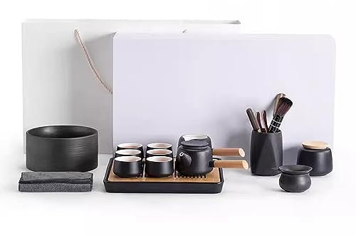 BBAUER teiera marocchina teiera giapponese Teiera in ceramica con versatore di tè, set da tè Kung Fu per uso domestico(Color:D,Size:)