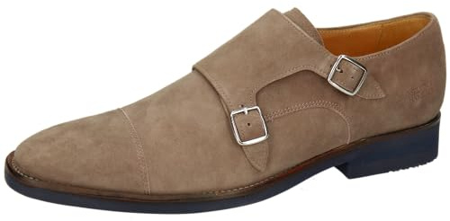 Melvin & Hamilton Axel 1, Mocasín Monkstrap Hombre, Gris, 44 EU