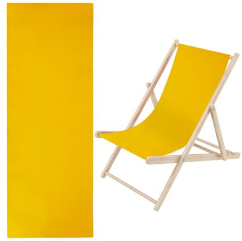 GORGECRAFT 1 Pezzo di Ricambio per Sedia A Sdraio da Spiaggia Tela 435 x 1165 mm Tessuto Oxford Tessuto Dorato per Sedia Reclinabile per Prendere Il Sole Giardino Cortile Spiaggia Relax