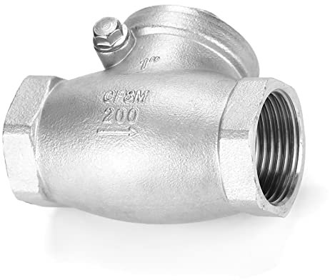 Edelstahl 304 1-Wege-Rückschlagventil, 1 Zoll Gewinde, Hohe Druckfestigkeit, Rückflussverhinderung, Für Wasser Dampf Öle Salpetersäure und mehr