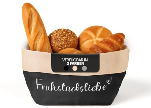 COZYINT® Brotkorb [STOFF] Brötchenkorb stoff | Brotbeutel aufbewahrung frischhalten | Brotkörbchen | Frühstückskorb | Brottasche | Brot Korb | Modern | Brotsack | Groß | Brotkörbe | Brötchenbeutel