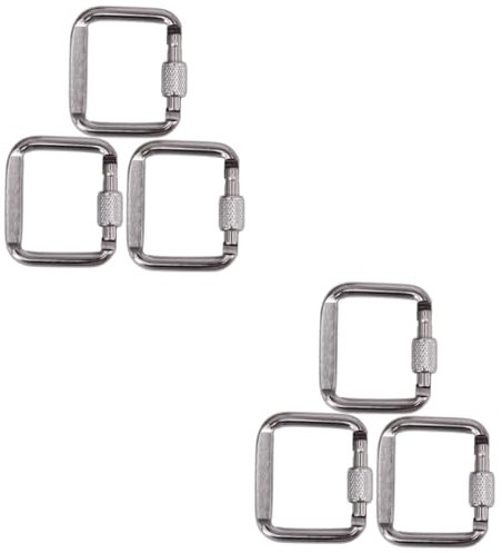 KOMBIUDA 2sets Klettern Wasserkocher Schnalle Heavy Duty Karabiner Clip Schnalle Für Outdoor-ausrüstung Utility 3 Stücke * 2 Zufällig