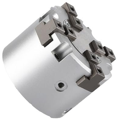 AMEHRU Pneumatischer Greifer MHS4 16D 20D 25D Aluminium-Pneumatikgreifer 4 doppeltwirkender Drehfingerzylinder(MHS4-20D)
