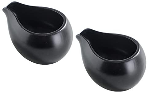 IUokLU Salsiera per sugo 2 Pezzi Brocca per Latte in Ceramica Mini lattiera Brocca per caffè e Latte Tazza per Miele Vintage con beccuccio per tè al Latte Salsa per,