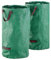 MOOWY Sacs à déchets de jardin en plastique robuste (2 x 120 L) – Sacs à déchets robustes et réutilisables avec poignées – Sacs de jardin en tissu industriel durable pour feuilles, arbustes et tontes