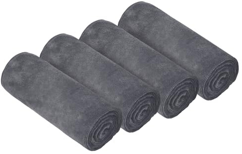 HAGOT 4 Pack Asciugamano Sportivo in Microfibra, Super Assorbente e Traspirante, Leggero, ad Asciugatura Rapida, per Yoga, Campeggio, Palestra, Fitness, 75 cm x 35 cm