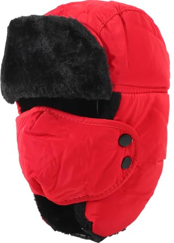 VALICLUD Skihut Balaclava Männer Trapperhüte Schneehut Mütze mit Ohrenklappen für Herren Warme Hüte Haube Mütze mit Ohrenschützer Skimasken-Mütze winddichte Mütze Schneehüte Skimützen Grau