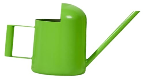 Kisangel Regadera de Jardín Inoxidable con y Mango Ergonómico Regadera Metálica para Plantas de Interior y Exterior Capacidad Diseño Práctico para Riego Cómodo y