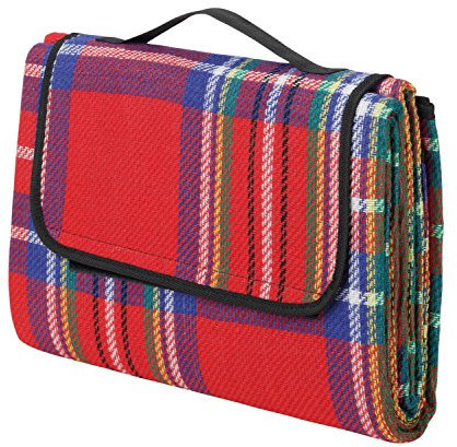 Ferrino Picnic Plaid, Coperta da Picnic Rosso, 39 x 28 x 6 cm Chiuso