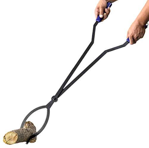 CKLT 101,6 cm Kaminzange, Kaminbesteck Brennholzzange, Klauengreifer für Lagerfeuer und Kaminöfen, Kohlenzange