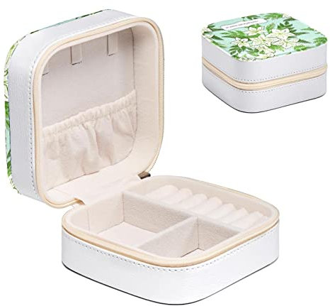 Diusye Pot de miel et abeilles Petite boîte à bijoux pour bague boucle d'oreille collier bracelet, étui à bijoux de voyage organisateur de rangement pour femmes filles cadeaux