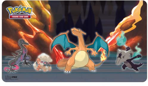 Ultra Pro - Série Gallery : Tapis de Jeu Summet brûlant pour Pokémon – Protège Les Cartes Pendant Le Jeu Contre Les éraflures et Les Rayures, Parfait comme Tapis de Souris surdimensionné pour PC pour