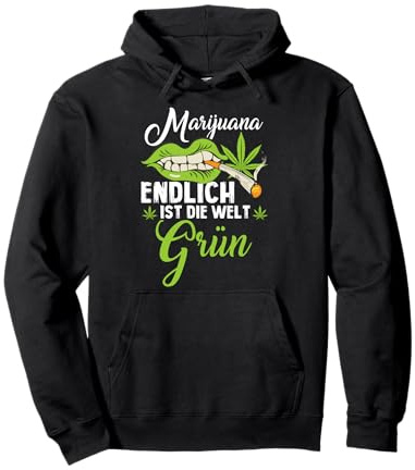 Marihuana Blatt Cannabis Kiffer Hanf GESCHENK Pullover Hoodie