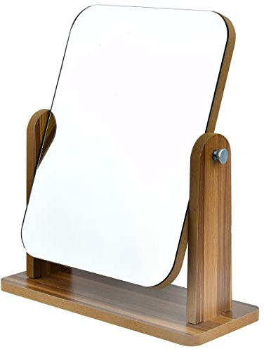 TIMESETL Vanity Mirror - 360° Rotating Desktop Mirror for Dressing & Styling - 22 x 17CM