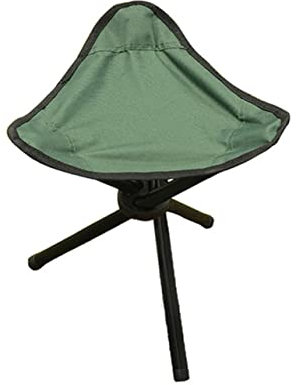 BESPORTBLE Klappbarer Dreibeinhocker Zusammenklappbarer Campinghocker Tragbarer Stuhlsitz Für Angeln Wandern Picknicks Und Outdoor-aktivitäten Robust Und Stabil