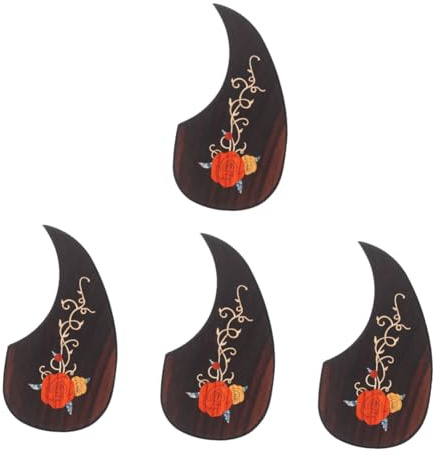ibasenice 4-teiliges Gitarren-schlagbrett Aus Holz Gitarren-schutzplatte Gitarren-schlagbrett Kratzschutz Gitarren-kratzplatte Akustikgitarren-teile Einfach Zu Installierendes Zubehör