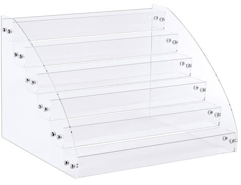 Delsen 6 Schichten Nagellack Aufbewahrung,Acryl Nagellack Organizer Halter Nagellack Regal Display Rack für Lippenstift,Parfüm,Kosmetik,ätherische Öle, Hautpflege