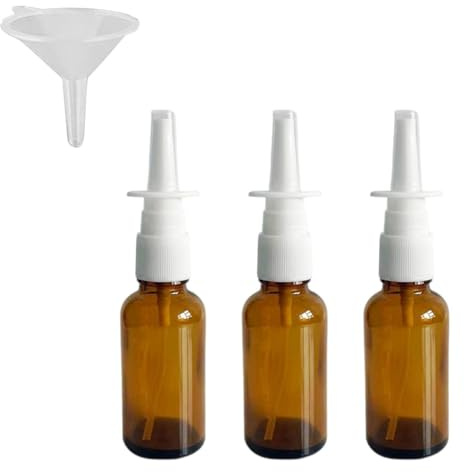 Botellas De Spray Nasal De 3 Piezas, Botellas De Spray Nasal Vacías, Botellas De Spray Bucal, Botellas De Spray Diario, Botellas De Spray Nasal Recargables (15 Ml)