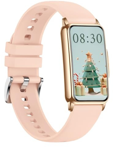 Tipmant Smartwatch Damen, Fitnessuhr mit Fitness Tracker IP68 Wasserdicht, Schrittzähler, 123 Sportmodi, Pulsmesser, SpO2, Schlafmonitor, Pulsuhr (Rosa)