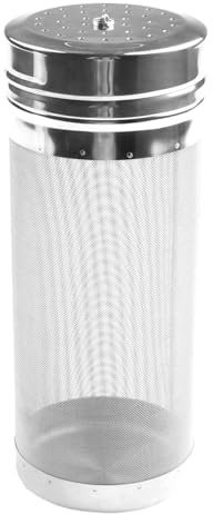 MNEVZX bierbrauset 300 Mikrometer Edelstahl Bier Trockentrichter Filter Sieb Hop Spinne Mesh Für Fass Hause Bier Brauen Wasserkocher Heimbrau-Sets(7 * 18cm)