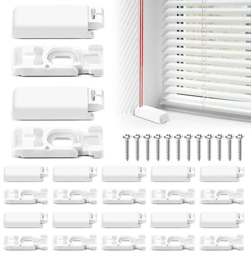 12 Stück Spannschuhe für Verspannte Plissees Halterungen für Plissee Zubehör Plissee Ersatzteile Klemmträger für Stick & Fix Klebeträger und Front Klebeplatten, 11 x 29 mm