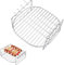 Soporte De Acero Inoxidable De 1 Pieza Y Pincel De Aceite De 1 Pieza, Soporte De Freidora De Aire Caliente, Accesorios De Freidora De Aire, Soporte De Alimentos Duraderos, Suministros De Cocina.