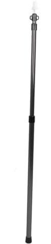 Retractable Canopy Pole, Aluminium Alloy Telescoping Tent Pole, Ultra Light Portable for Outdoor Camping, Adjustable Length Awning Support (Black)