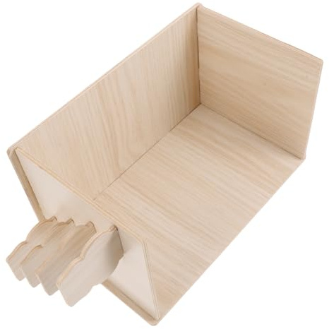 ibasenice Maison Et Cachette en Bois Naturel pour Hamster Et Cobaye, Abri Isolant Et Confortable, Taille Compacte, Usage en Cage pour Petits Rongeurs Et Animaux Domestiques
