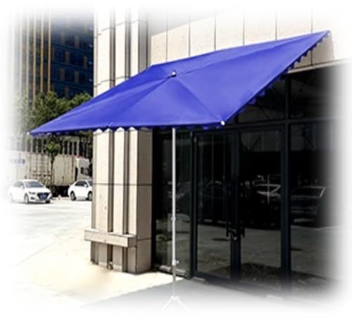 Adjustable Rectangular Patio Umbrella 2x1.5m/6.5x5ft4/6 Ribs Market Sunshade for Terrace Outdoor Blue Canopy Durable Waterproof UV Protection Garden Umbrella