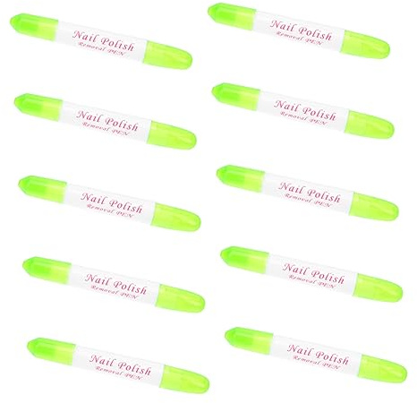 Beaupretty 10 Stück Maniküre Nagelkorrekturstifte aus Plastik Abs mit Saugfähiger Wolle Tragbar und Geeignet für Professionelle und Private Anwendung Zufällige Farbe