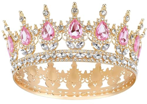 Krone Mädchen Diadem Tiara Krone Damen Königin für Hochzeit Geburtstag Party
