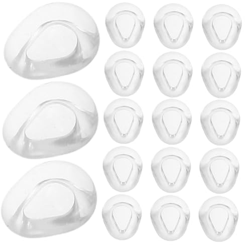 Beaupretty 50pièces Coussinets de Nez Silicone pour Lunettes Antidérapants et Transparents Lot de Remplacement Facile