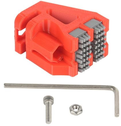 GKYQVE Doppelbürsten Düsenreiniger, Druckkopfwischer, flexibel und sicher, einfache Installation und Verbesserung der 3D Druckleistung, Silikon Düsenwischer