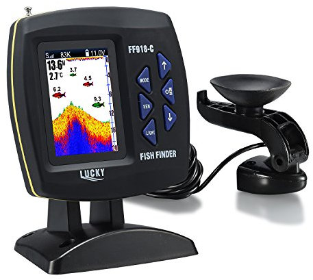 LUCKY Fisch Finder Farbe Bildschirm Boot Fisch-Finder mit Dual-Frequenz