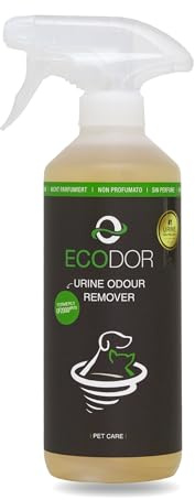 Ecodor UF2000 4Pets Uringeruch Entferner 500ml | 100% Biologischer Urin-Geruchsentferner für Katzen und Hunde Uringeruch | Parfümfrei, Effektiv für Haustiere | Anwendbar auf Holz, Beton, Textilien
