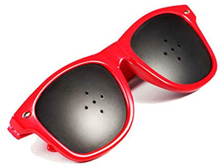 LIPIODOL Unisex Lunettes Sténopéïques lunettes à trous lunettes de repos à sténopé Améliorer la Vue Soulager Fatigue