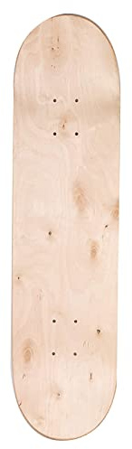 Holdfiturn 8 Inch Blank Double Concave Skateboards 8-Layer Natural Skate