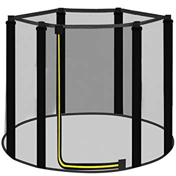 heresell Trampolin Sicherheitsnetz 120/140/150cm für 6 Stangen, ohne Pfosten, Fangnetz Gartentrampolin Langlebiges Nylon Trampolin Ersatznetz Trampolin-Schutznetz für Trampoline - nur Netz