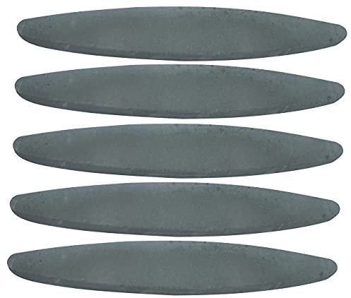 AERZETIX - Juego de 5 piedras de afilar ovaladas 225mm - piedra de afilar manual - material/herramienta de afilado - en carburo de silicio - C50029