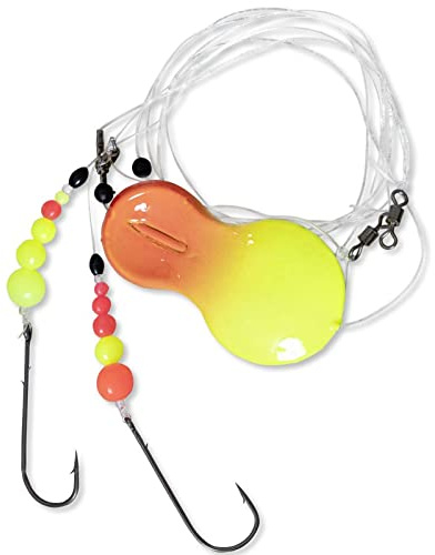 Zebco #1 Inline RFT Flatty Rig 30g orange/gelb