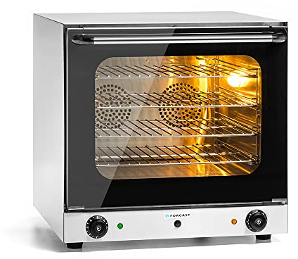 Forgast Four à convection à air chaud | Humidification manuelle de la chambre à la vapeur | Contrôle manuel | 4 étagères 43x31 cm | Puissance 2600W | Jusqu'à 300°C | Dimensions 59,5x60x58cm