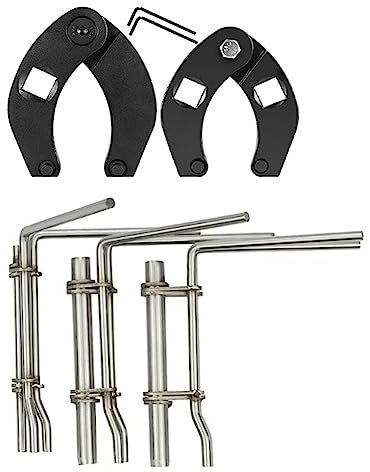 TsoLay 1266 Chiave di gruppo regolabile e 7463 Piccola chiave inglese regolabile inguinale idraulico U-Cup Seal Twistor Strumento di installazione da trasportare