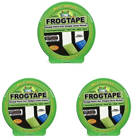 Frog Tape Rouleau de ruban adhésif de masquage multisurface, 110137 (Lot de 3)