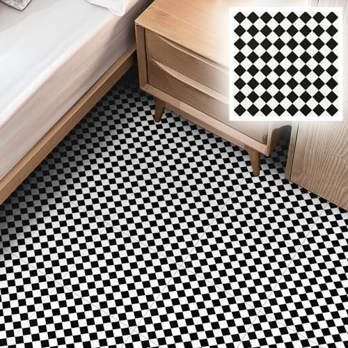 Revêtement de sol en vinyle autocollant en PVC imperméable pour salle de bain, couloir, chambre à coucher, salon, 30 cm x 30 cm, 8 carreaux