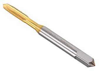 CoCud Tarauds à Vis Cannelés Spirale Métrique M4 x 0.7 Filetage | 1 Pcs, Taraud à Filetage Hélicoïdal, Titanium Revêtu, Haute Vitesse Acier 6542, Pour Taraudage Perçage Machine