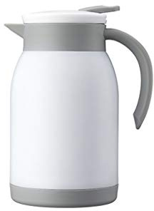 GaRcan Thermal Coffee Carafe 800ML Hot Coffee Pot/Insulated / 12 Hours Insulation / 24 Hours Cooling (Color : White) (White)