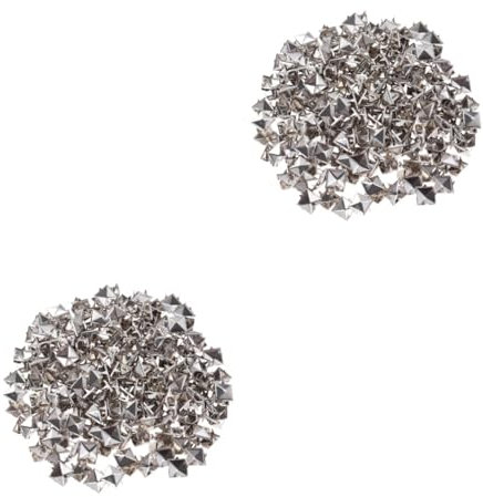 STOBOK 400 STK Kleidung Nieten für Leder Kostüm quadratischer Bolzen Zubehör für Nietnägel Stollen und Kleider Niete für DIY-Punkschuhe Metallbolzen Orange Zucht Nagel aus Metall Krallen