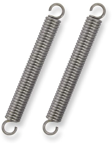 GUNGY Zugfedern mit Haken Edelstahl Zugfeder Spannfeder 100mm Außendurchmesser 12mm Drahtdurchmesser 2mm Maximale Zugkraft 12kg 2x12x100mm 2 Stück